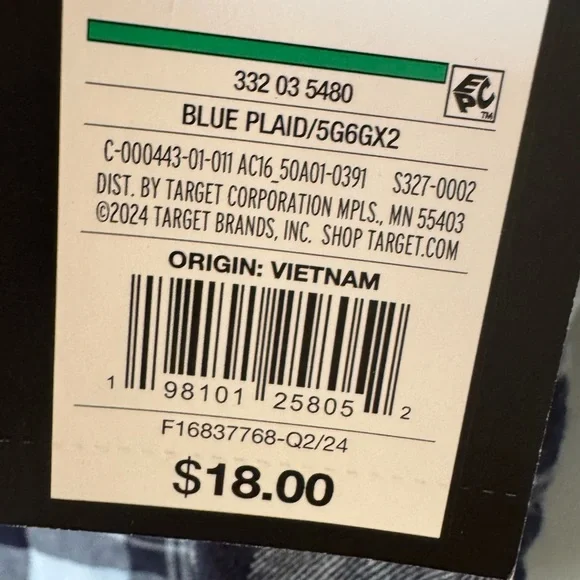 ✨3/$20✨ Art Class Boy’s Blue Plaid  Long Sleeve Button Down Shirt. NWT Small 6/7 - Picture 8 of 11